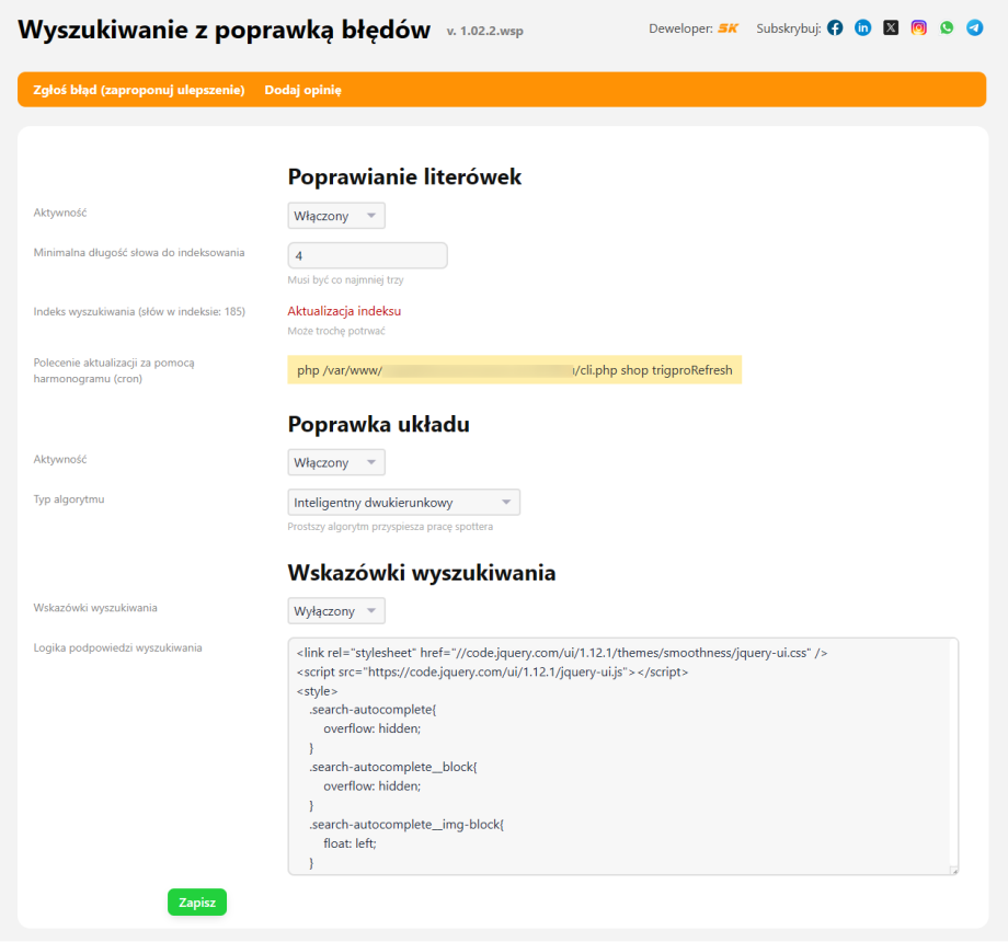 Wyszukiwanie z poprawką błędów Wyszukiwanie z poprawką błędów