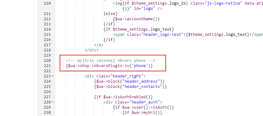 Zmienne strony internetowej Zmienne strony internetowej