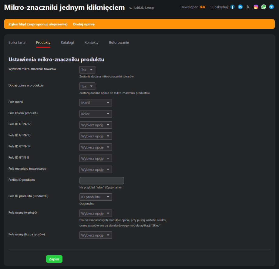 Mikro-znaczniki jednym kliknięciem Mikro-znaczniki jednym kliknięciem
