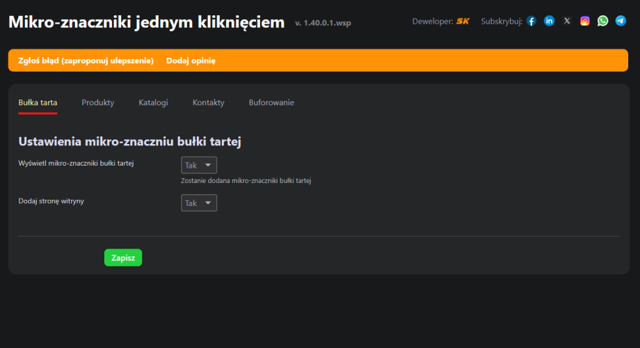 Mikro-znaczniki jednym kliknięciem Mikro-znaczniki jednym kliknięciem