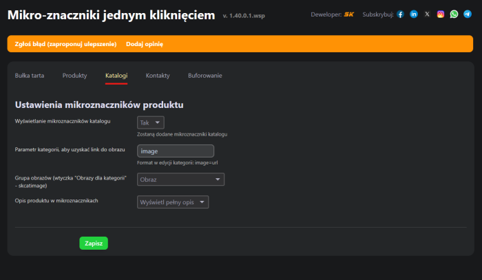 Mikro-znaczniki jednym kliknięciem