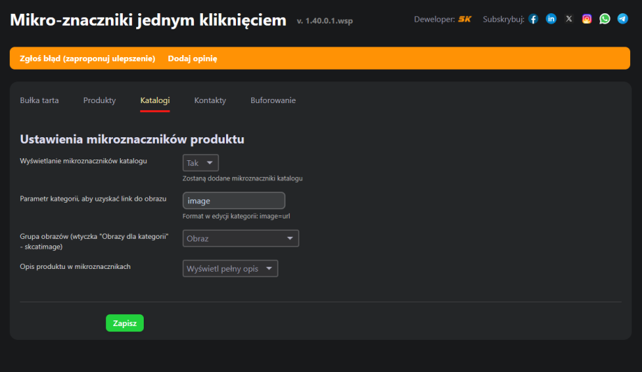 Mikro-znaczniki jednym kliknięciem Mikro-znaczniki jednym kliknięciem