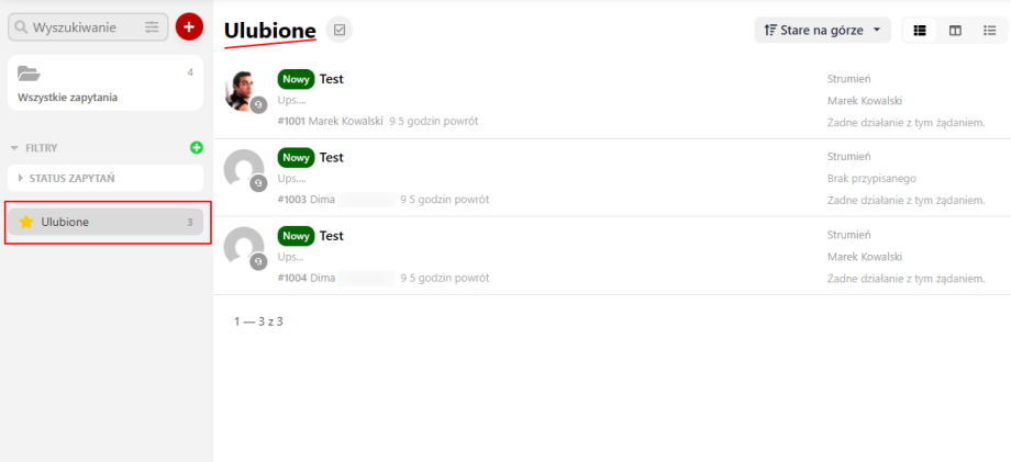 Ulubione (Zapytania)