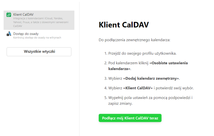 Klient CalDAV