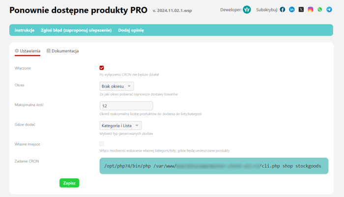 Ponownie dostępne produkty PRO