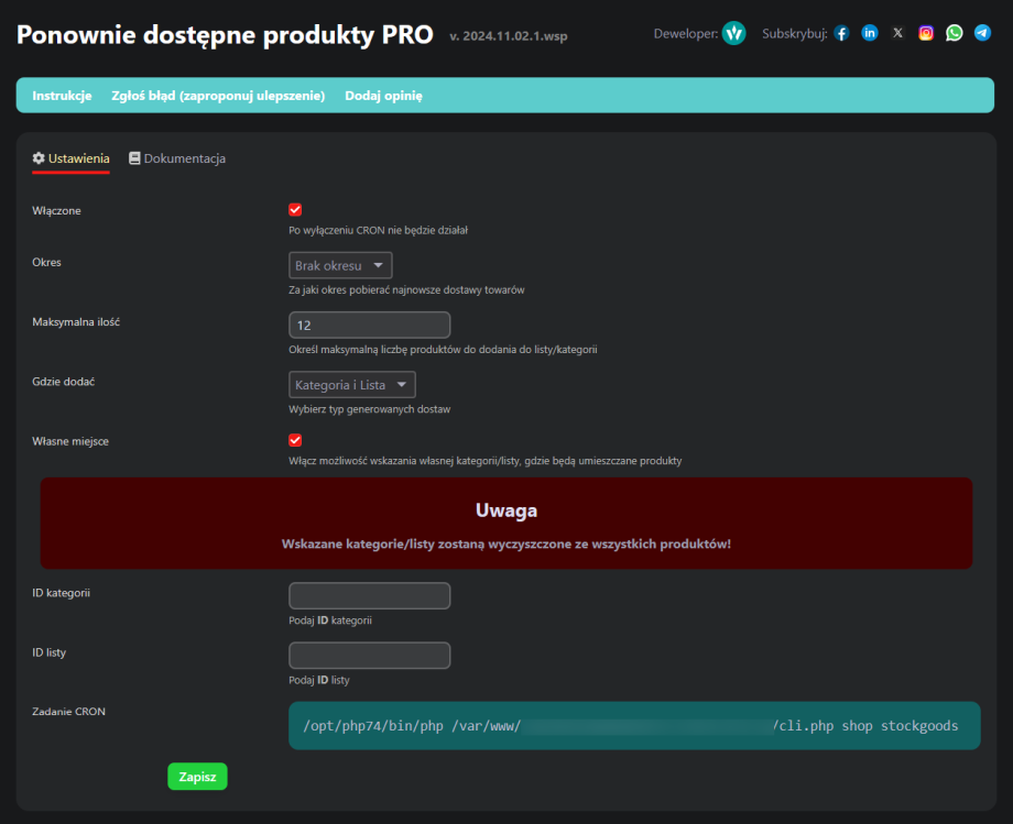 Ponownie dostępne produkty PRO Ponownie dostępne produkty PRO
