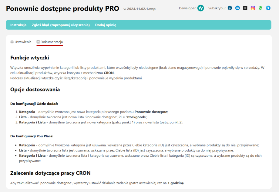 Ponownie dostępne produkty PRO Ponownie dostępne produkty PRO