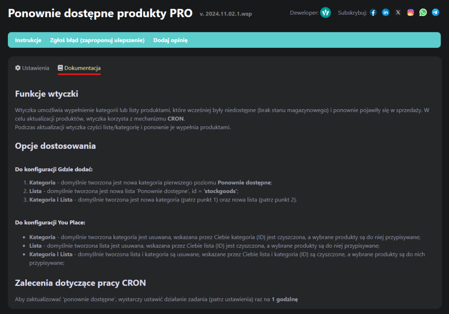 Ponownie dostępne produkty PRO Ponownie dostępne produkty PRO
