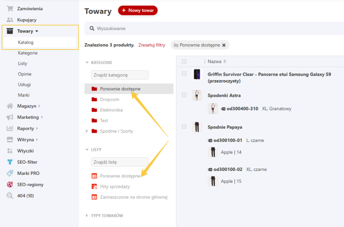 Ponownie dostępne produkty PRO