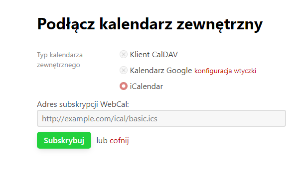 iCalendar