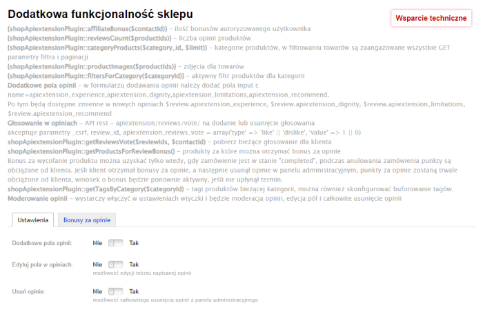 Rozszerzenie funkcjonalności