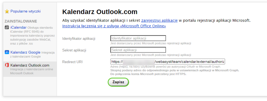Kalendarz Outlook.com