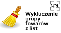Wtyczka Wykluczenie grupy towarów z list