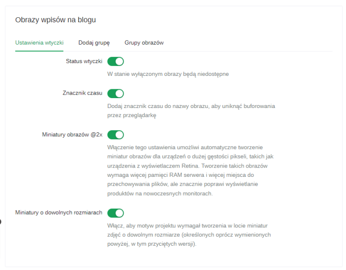 Obrazy wpisów na blogu