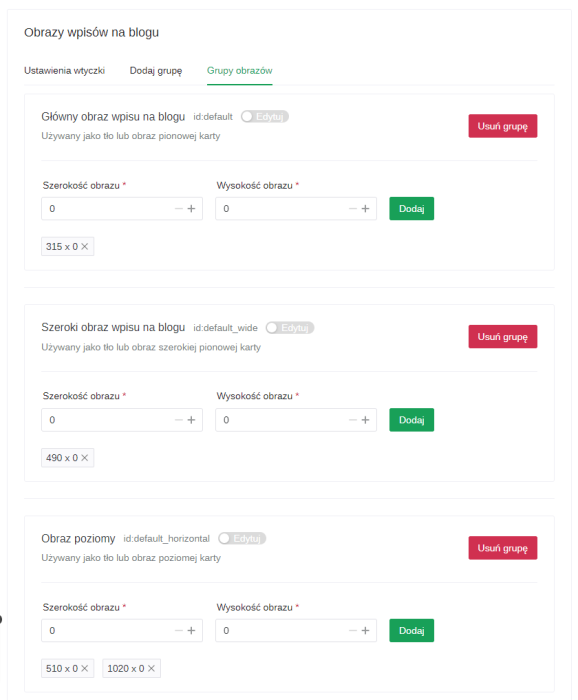 Obrazy wpisów na blogu