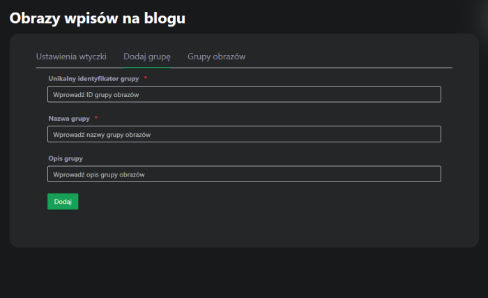 Obrazy wpisów na blogu