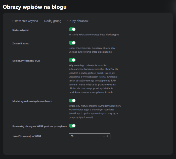 Obrazy wpisów na blogu