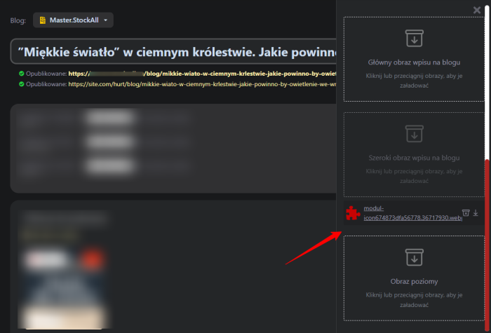 Obrazy wpisów na blogu