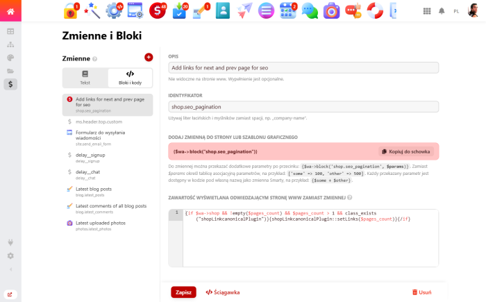 Dostosowanie backendu UI 2.0