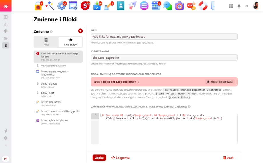 Dostosowanie backendu UI 2.0