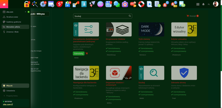 Dostosowanie backendu UI 2.0
