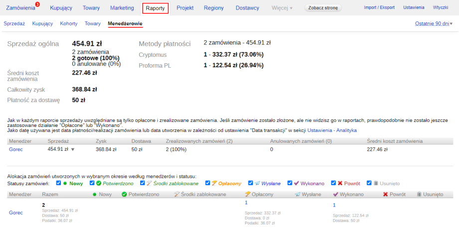 Menedżer zamówienia