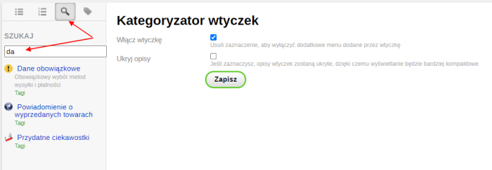 Kategoryzator wtyczek