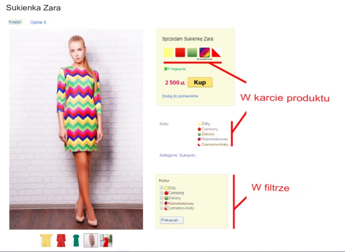 Elastyczne dostosowanie kolorów