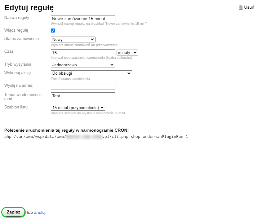 Zarządzanie zamówieniami Zarządzanie zamówieniami