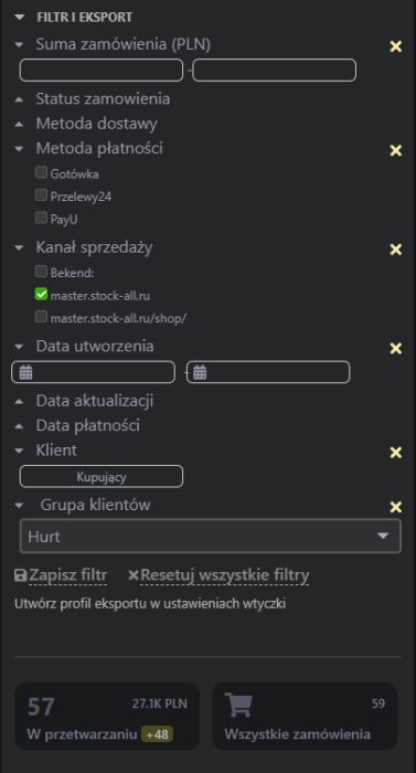 Zarządzanie zamówieniami