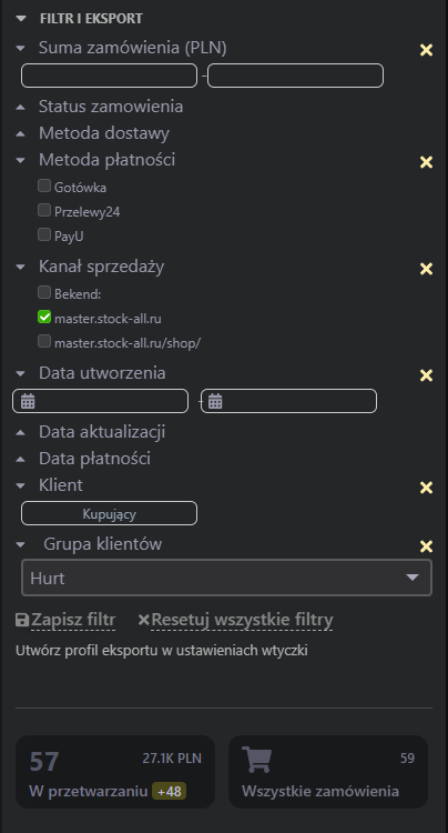 Zarządzanie zamówieniami