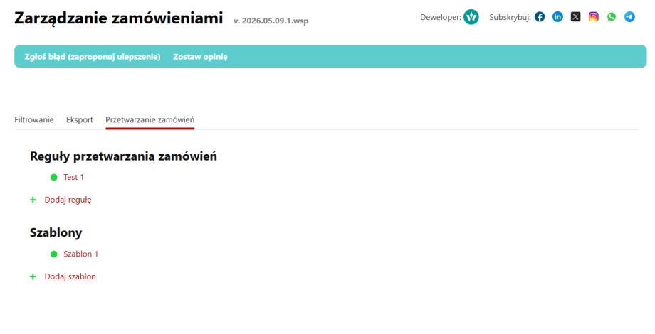 Zarządzanie zamówieniami