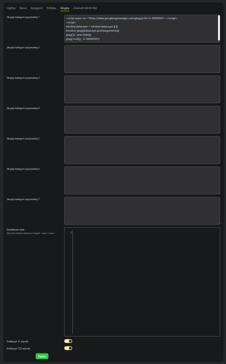 Zgoda na pliki cookie (RODO)