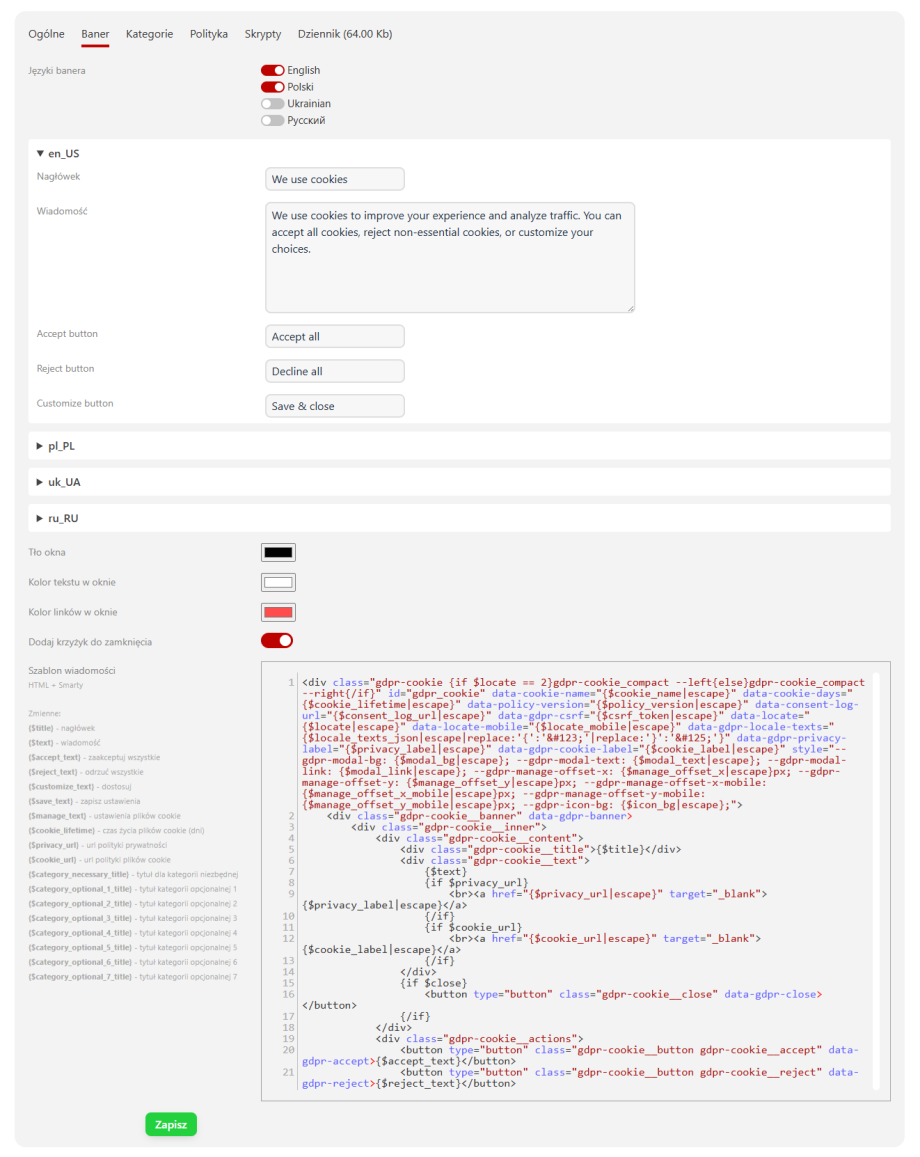Zgoda na pliki cookie (RODO)