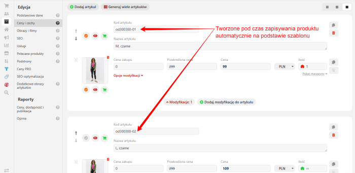 Generator nazw artykułów