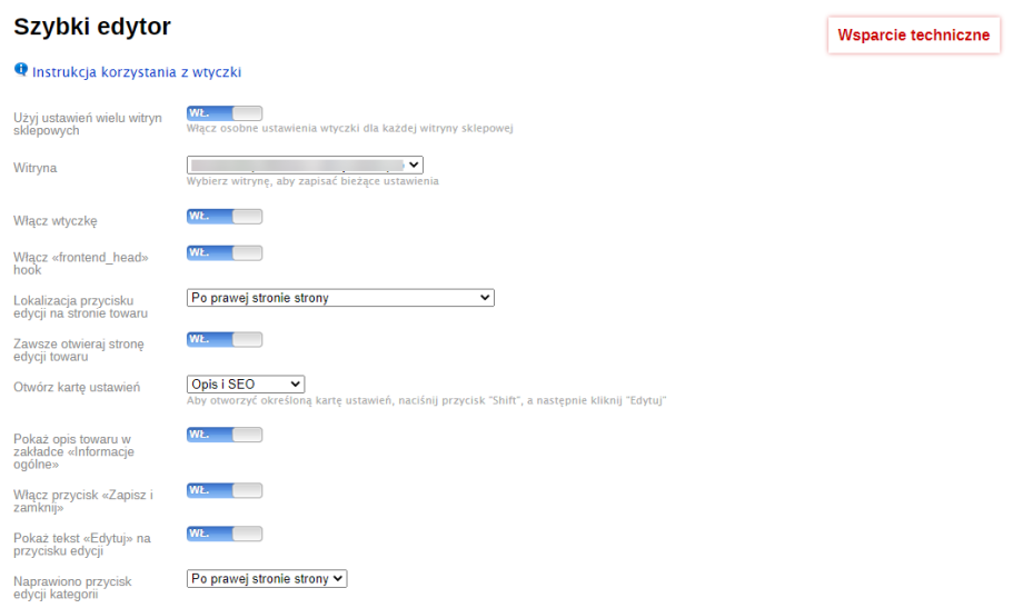 Szybki edytor do sklepu Szybki edytor do sklepu
