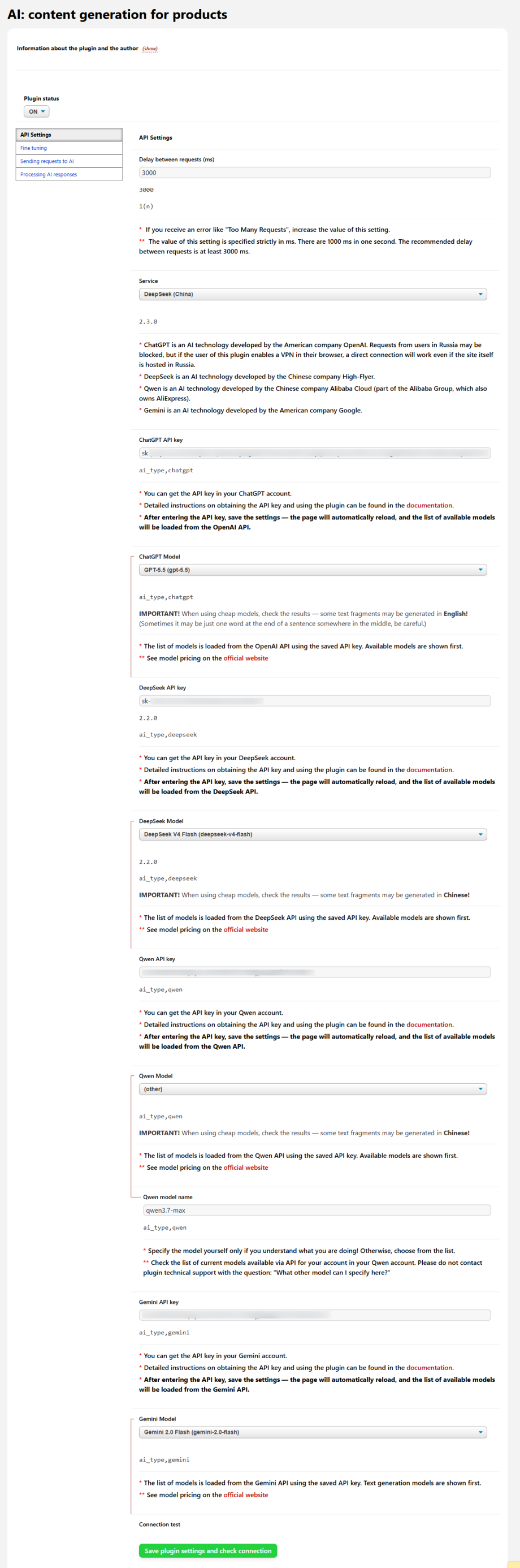 AI: generowanie treści dla produktów