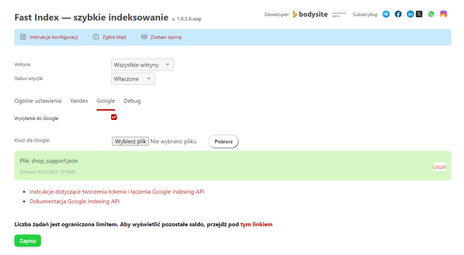 Fast index