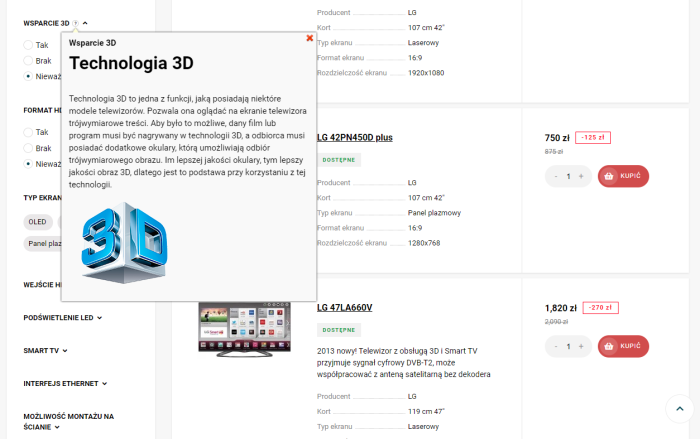 Wskazówki dotyczące charakterystyki filtra