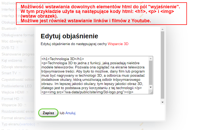 Wskazówki dotyczące charakterystyki filtra Wskazówki dotyczące charakterystyki filtra