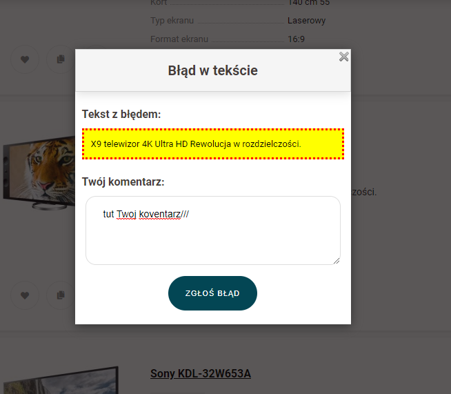 Znalazłeś błąd? Znalazłeś błąd?