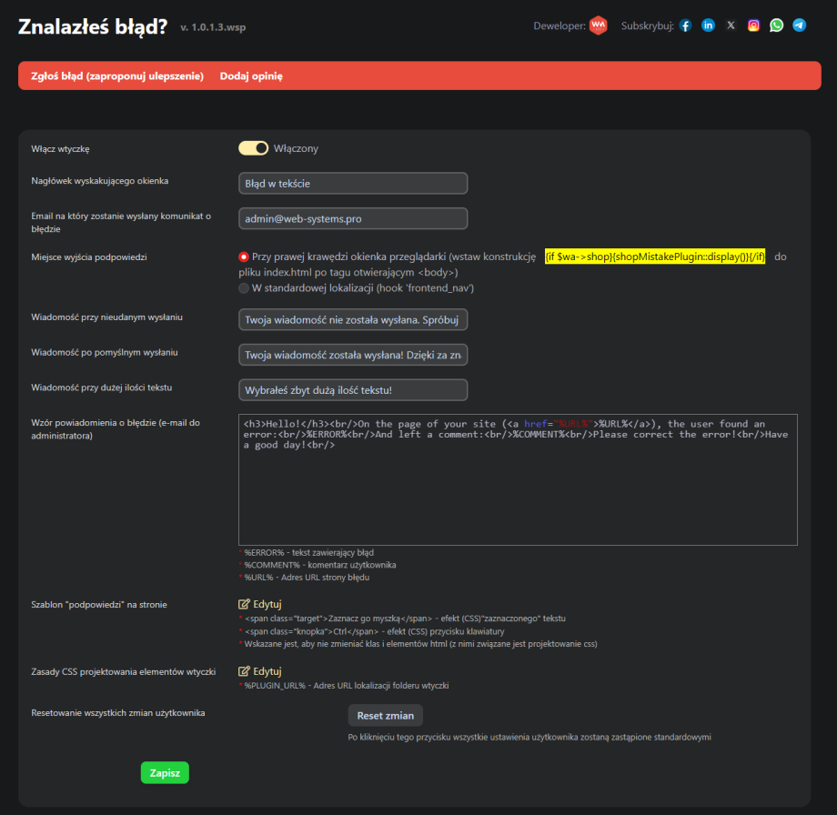 Znalazłeś błąd? Znalazłeś błąd?