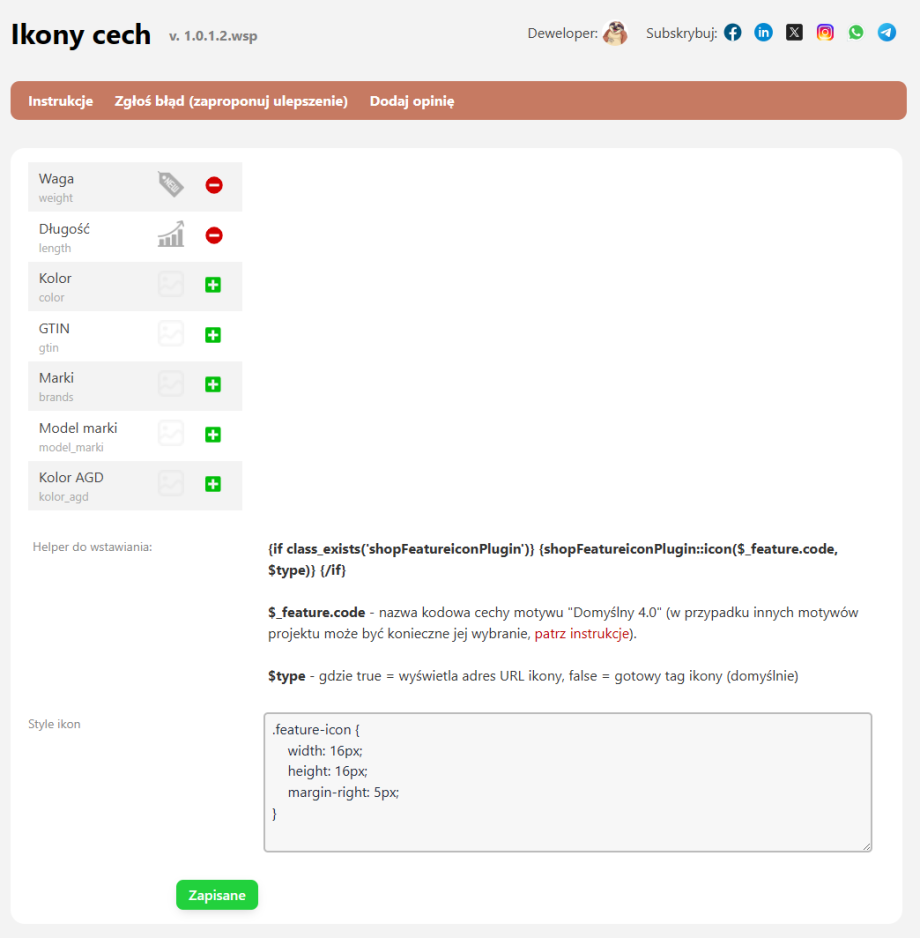 Ikony cech Ikony cech