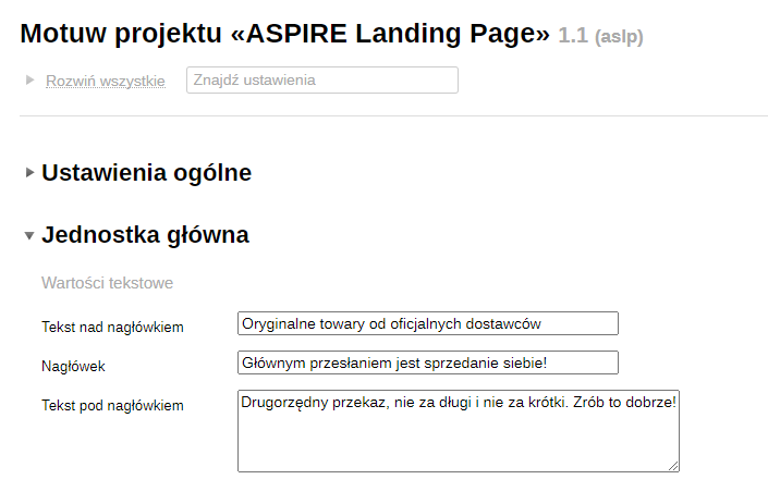 ASPIRE Landing Page ASPIRE Landing Page