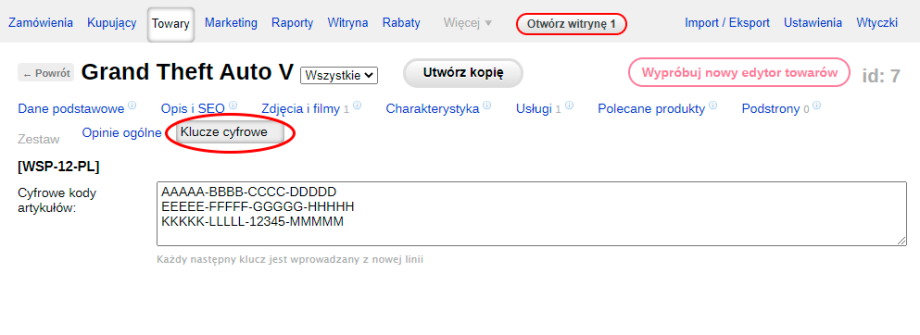 Klucze cyfrowe Klucze cyfrowe
