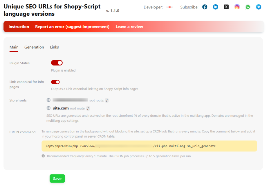Unikalne adresy SEO-URL-ów w wersjach językowych Shopy-Script