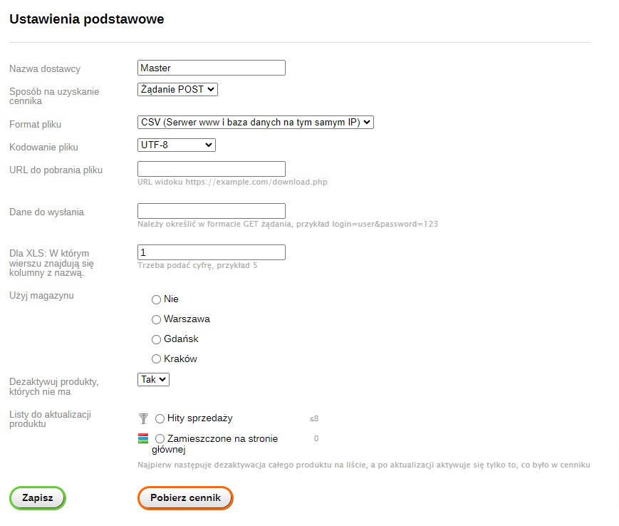 integracja sklepu z hurtownią
