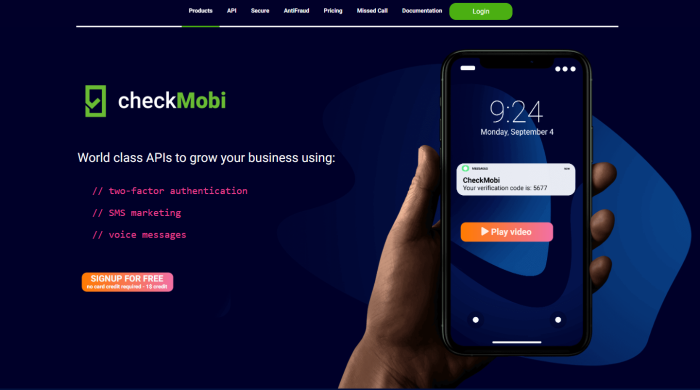 Wysyłanie powiadomień SMS przez checkmobi.com