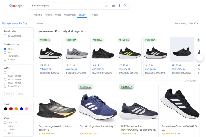 Eksport do Google Merchant