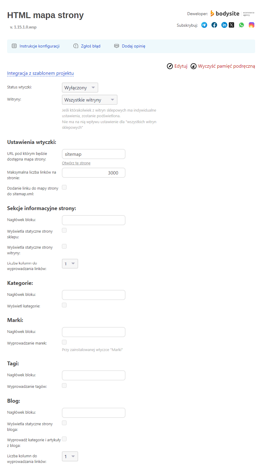 HTML mapa strony HTML mapa strony